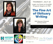 Join us for a webinar on the Fine Art of Obituary Writing